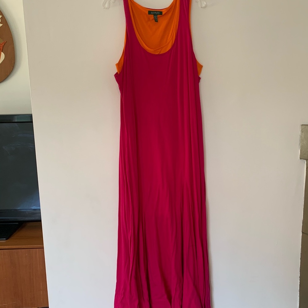 Long Ralph Lauren Pink Dress